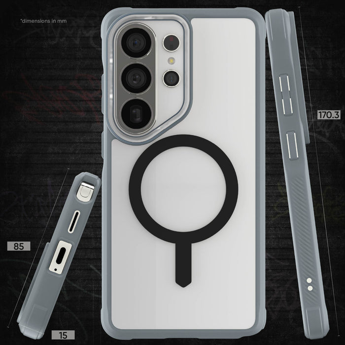 Galaxy S26 Ultra Clear Case MagSafe Protective Phone Cover Magnetic Ring Shockproof Premium Cool Gray