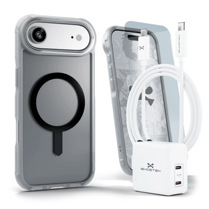 
                        iPhone 17 / Air Series Bundle – Case + Charger + Cable + Screen Protector