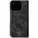Google Pixel 11 Pro Fold Black Leather Case with MagSafe, Hinge Cover and Screen Protector
