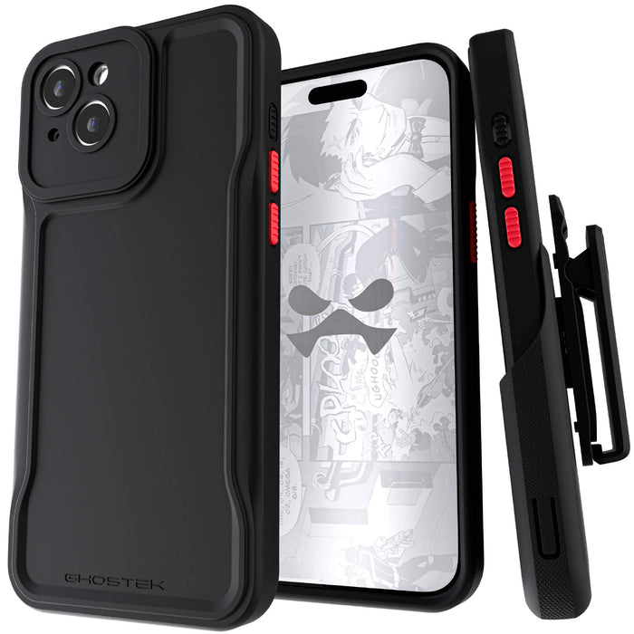 iPhone 15 Plus Heavy Duty Case with Holster