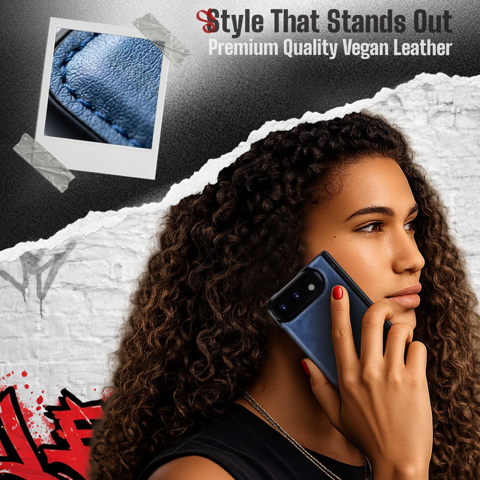 iPhone Duo Gray Leather Case with Screen Protector