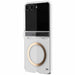 Samsung Galaxy Z Flip 8 Case Clear Gold MagSafe Hinge Cover