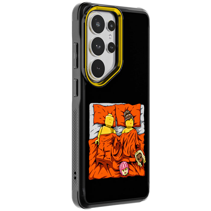 Galaxy S26 Ultra Sleeping Together Brick Edition by RX Strip Artist Artwork Protective Phone Case Limited Edition Collab Cover
