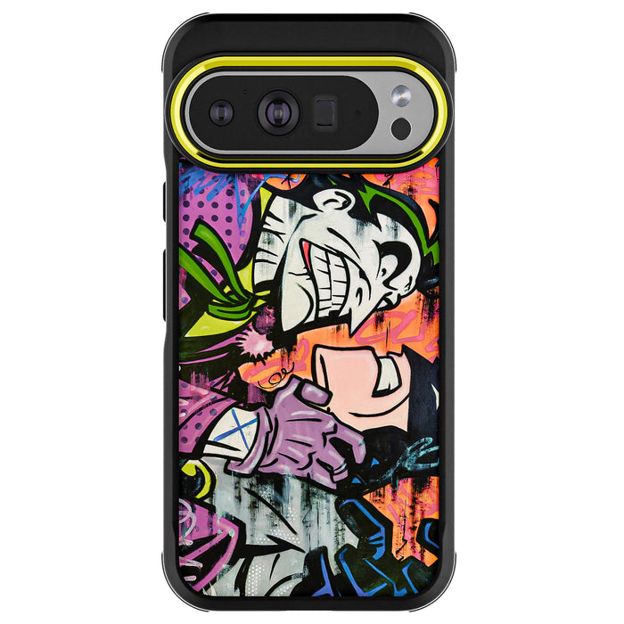 Pixel 10 Pro XL Joker vs Batman - Spraypaint Case Phone Cover