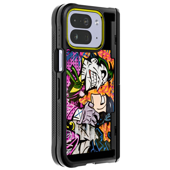 Pixel 10 Pro Fold Joker vs Batman - Spraypaint Case Phone Cover