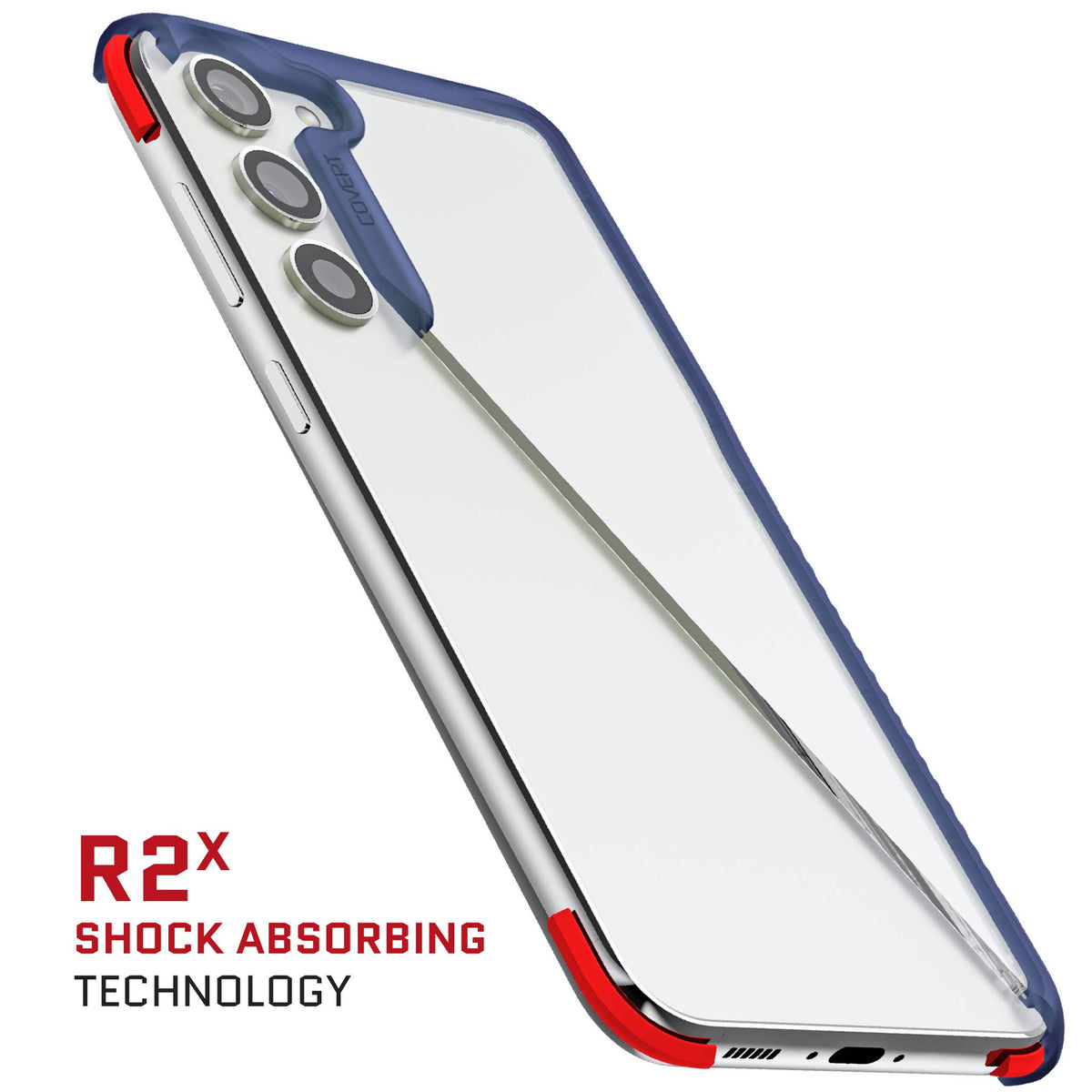 S23 Plus Case Blue Clear